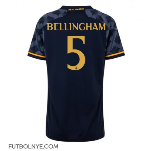 Camiseta Real Madrid Jude Bellingham #5 Visitante Equipación para mujer 2023-24 manga corta